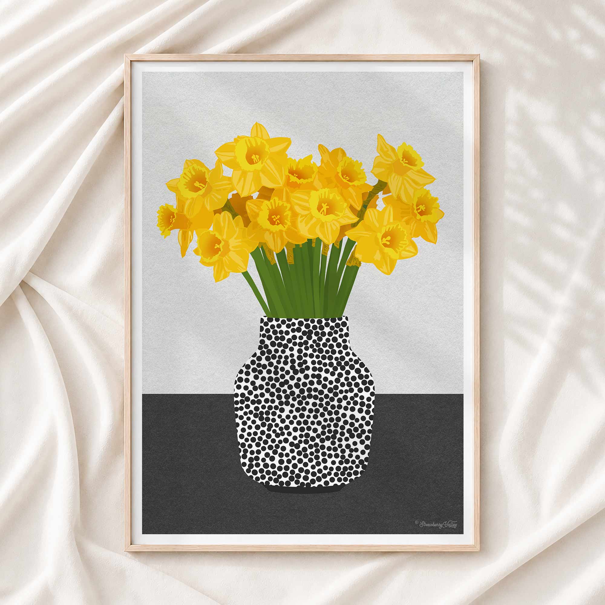 Daffodils Art Print | Modern Floral Wall Art