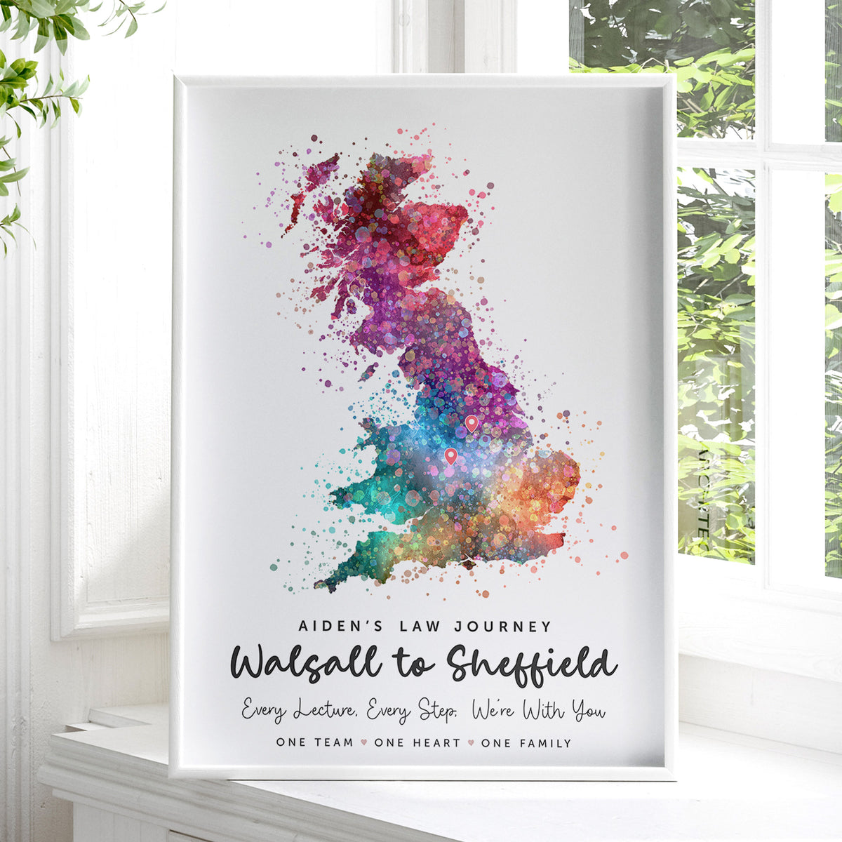 Personalised One Location Map Print v1.0