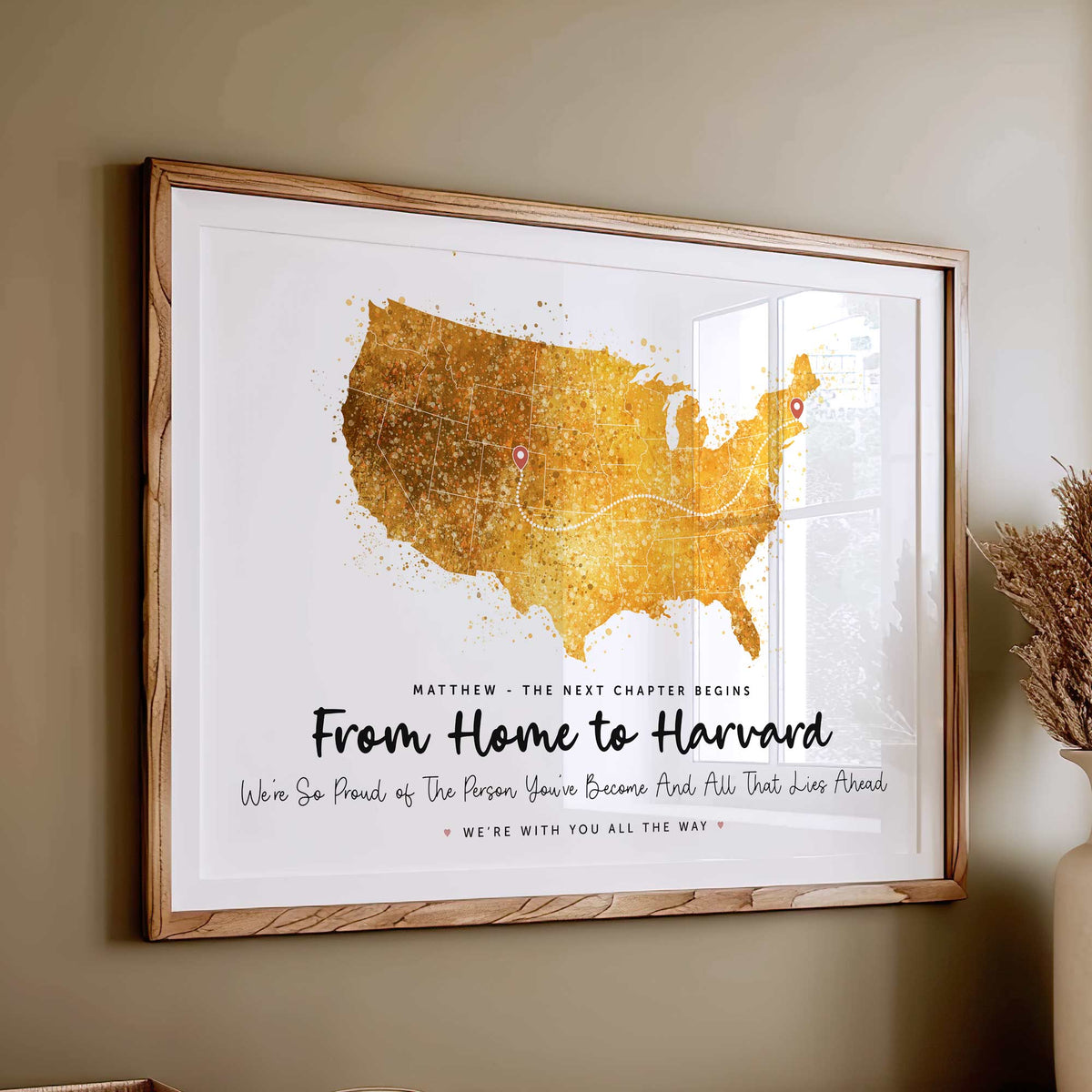 Personalised One Country Map Print v2.0