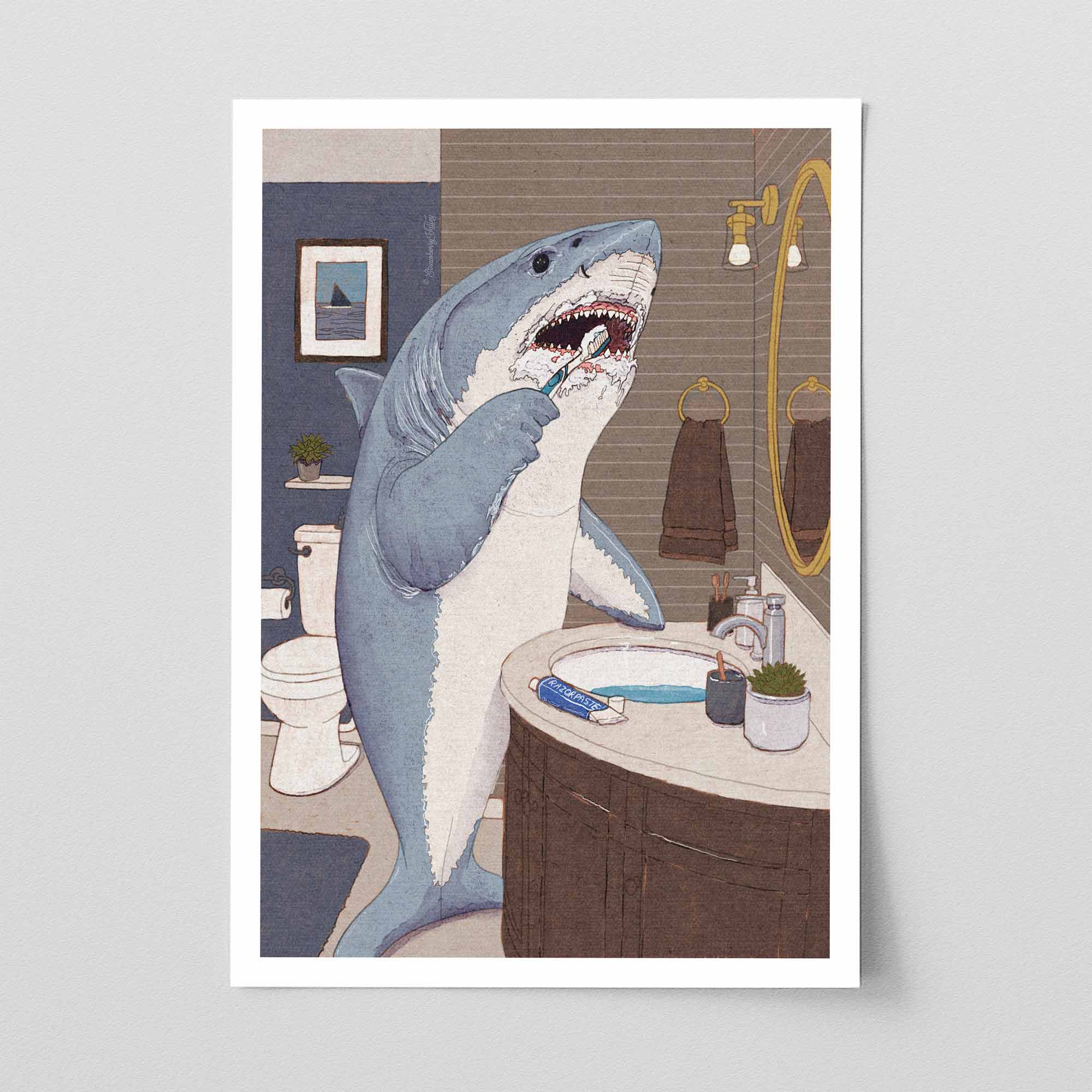 Always Brush Your Teeth - Art Print