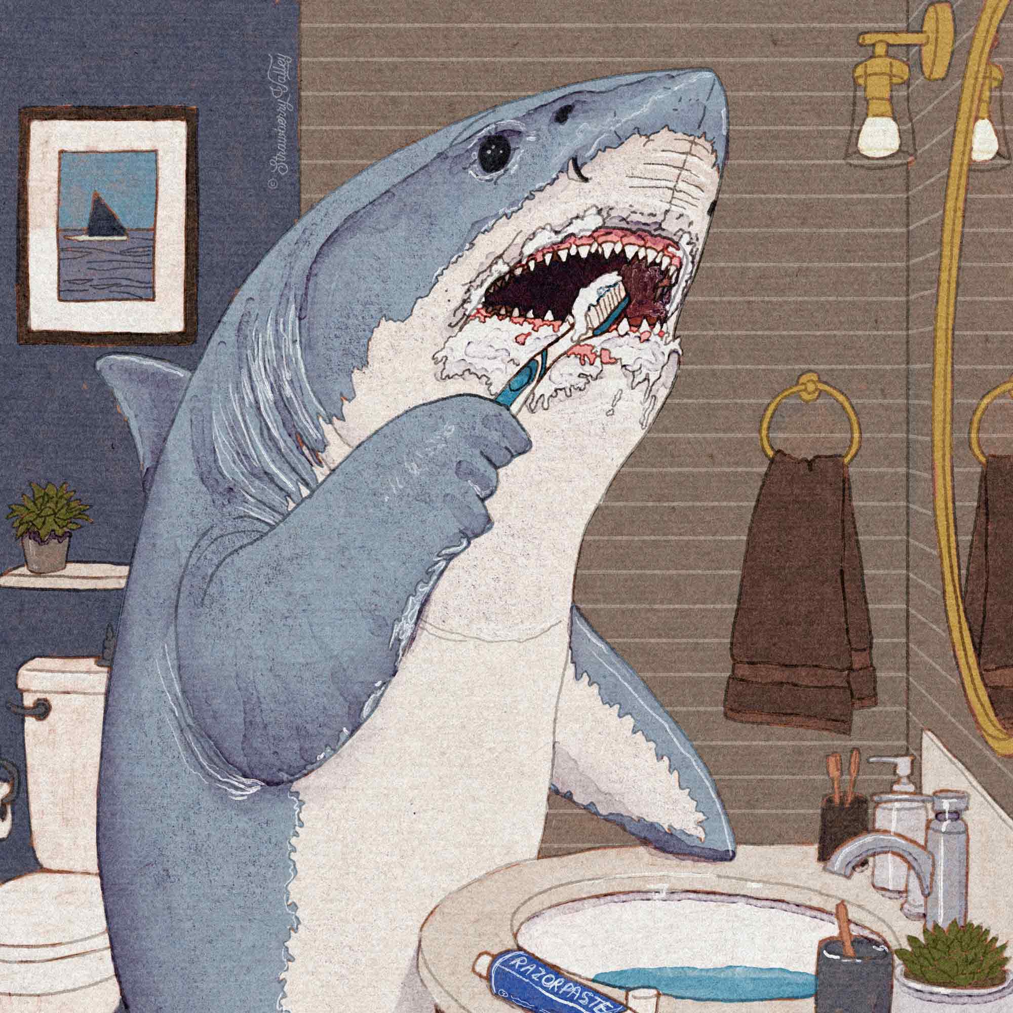 Always Brush Your Teeth - Art Print