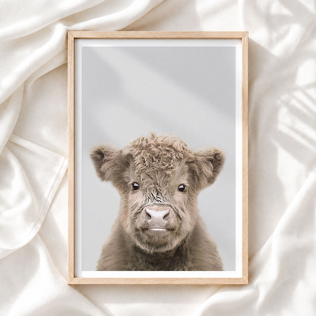 Highland Cow - Nursery Animal Print