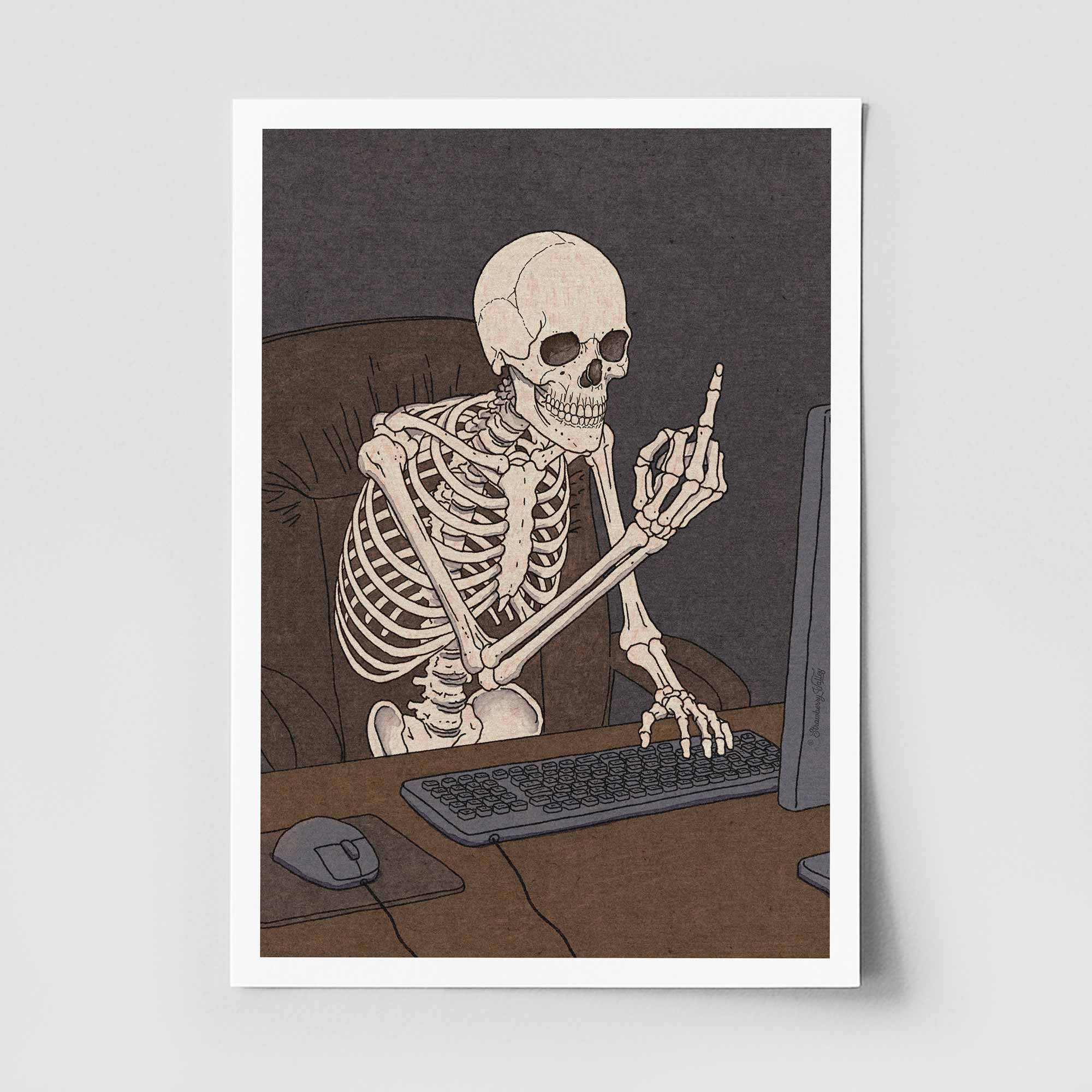 I Don’t Enjoy Small Talk – Art Print