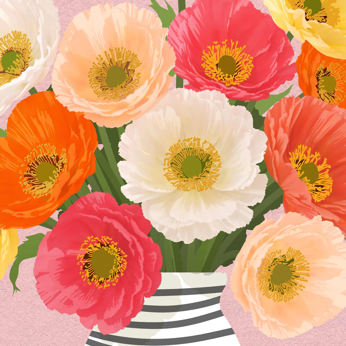 Icelandic Poppies – Modern Floral Art Print