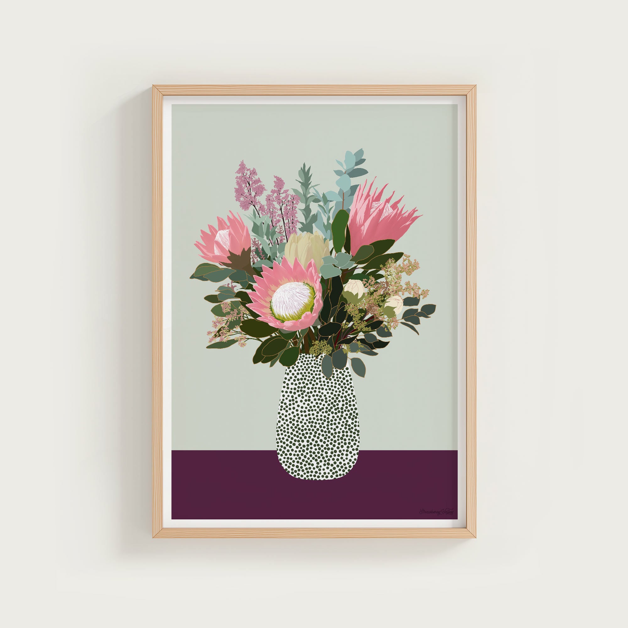 KING PROTEA BLOOM • Art Print