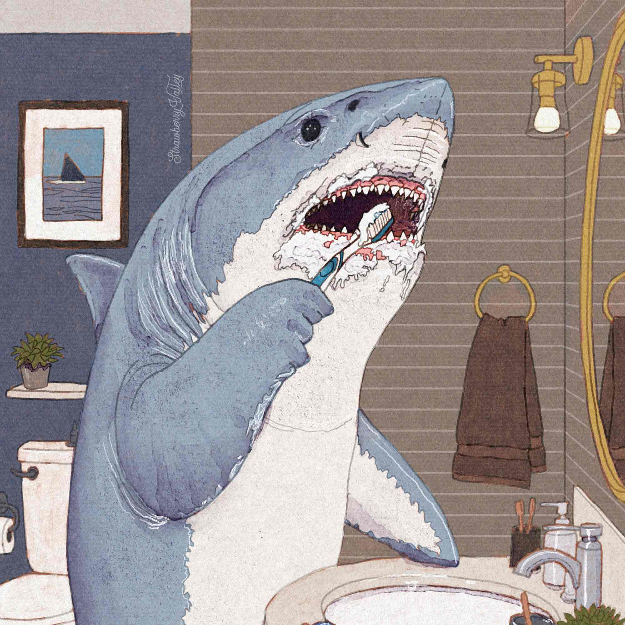 Look After Your Teeth – 8x10" Art Print