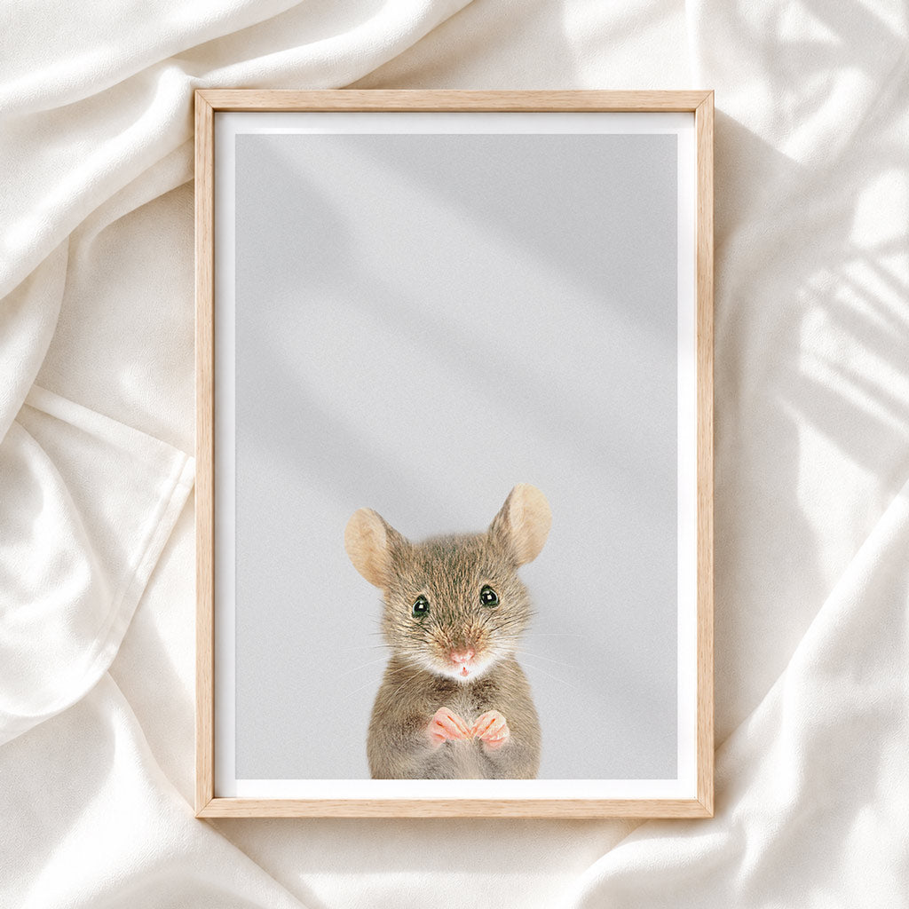Wood Mouse - Nursery Animal Print