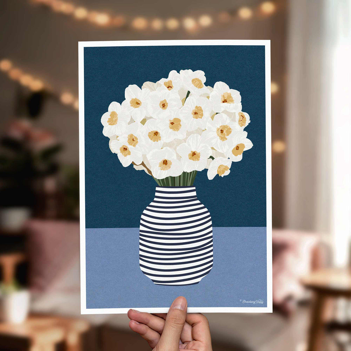 Tazetta Narcissus – Modern Floral Art Print