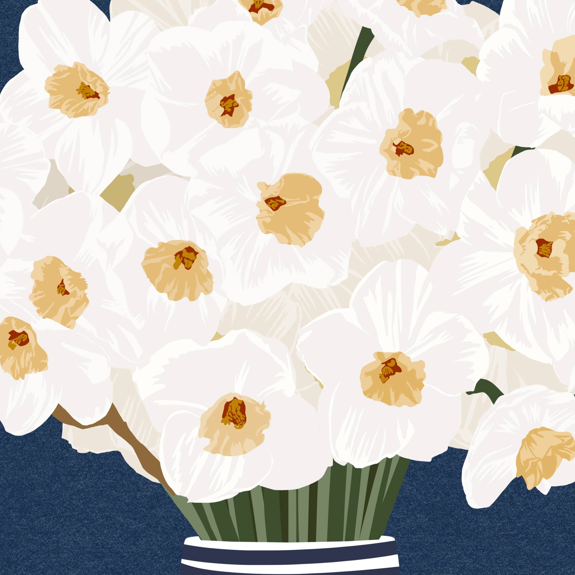 Narcissus Flowers | Modern Floral Wall Art