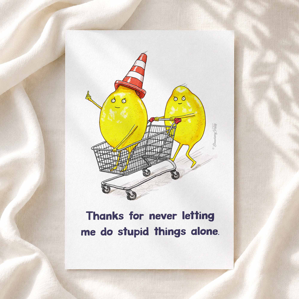 No Adult Supervision | Friendship Art Print | Best Friend Gift