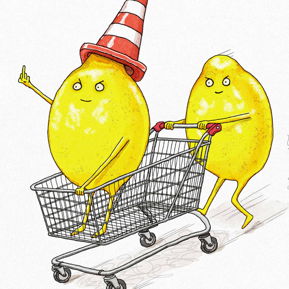 No Adult Supervision | Friendship Art Print | Best Friend Gift