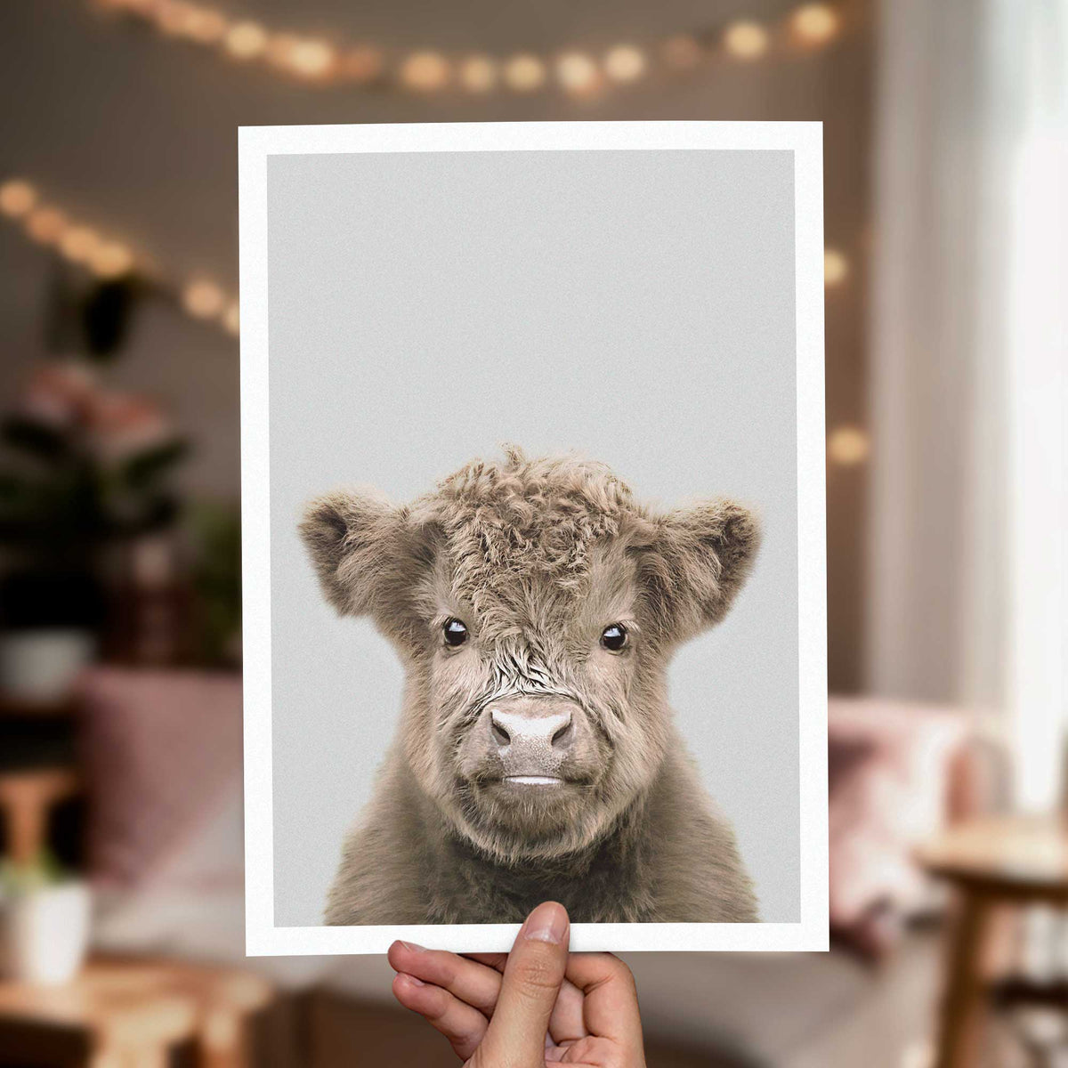 Highland Cow - Nursery Animal Print