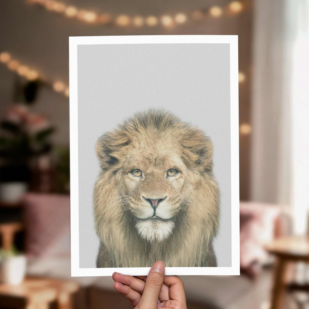 Lion - Nursery Animal Print
