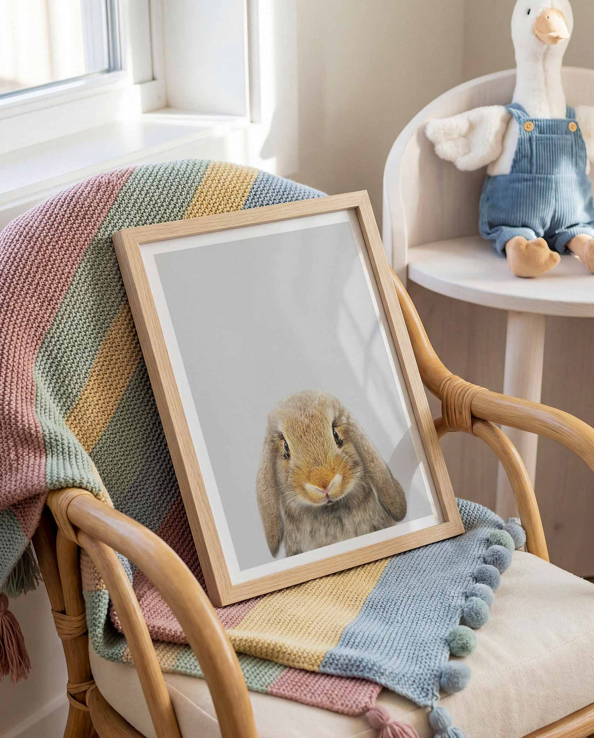 Lop Rabbit - Nursery Animal Print