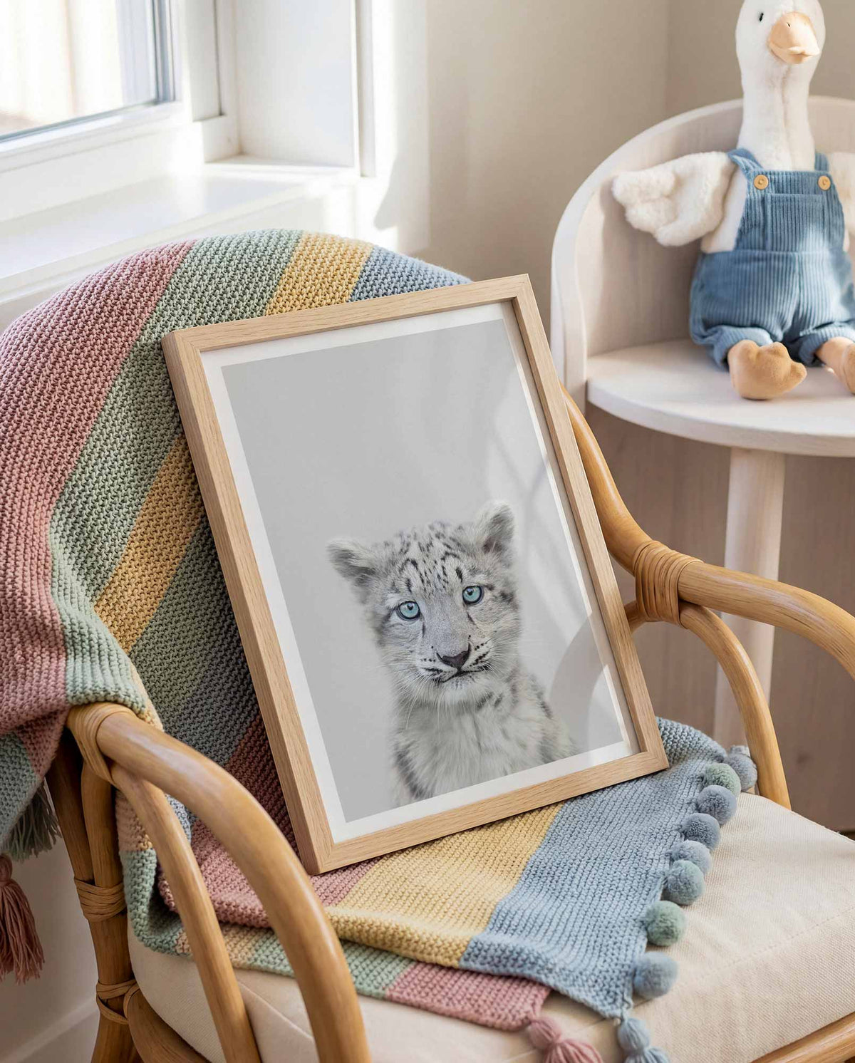 Snow Leopard - Nursery Animal Print