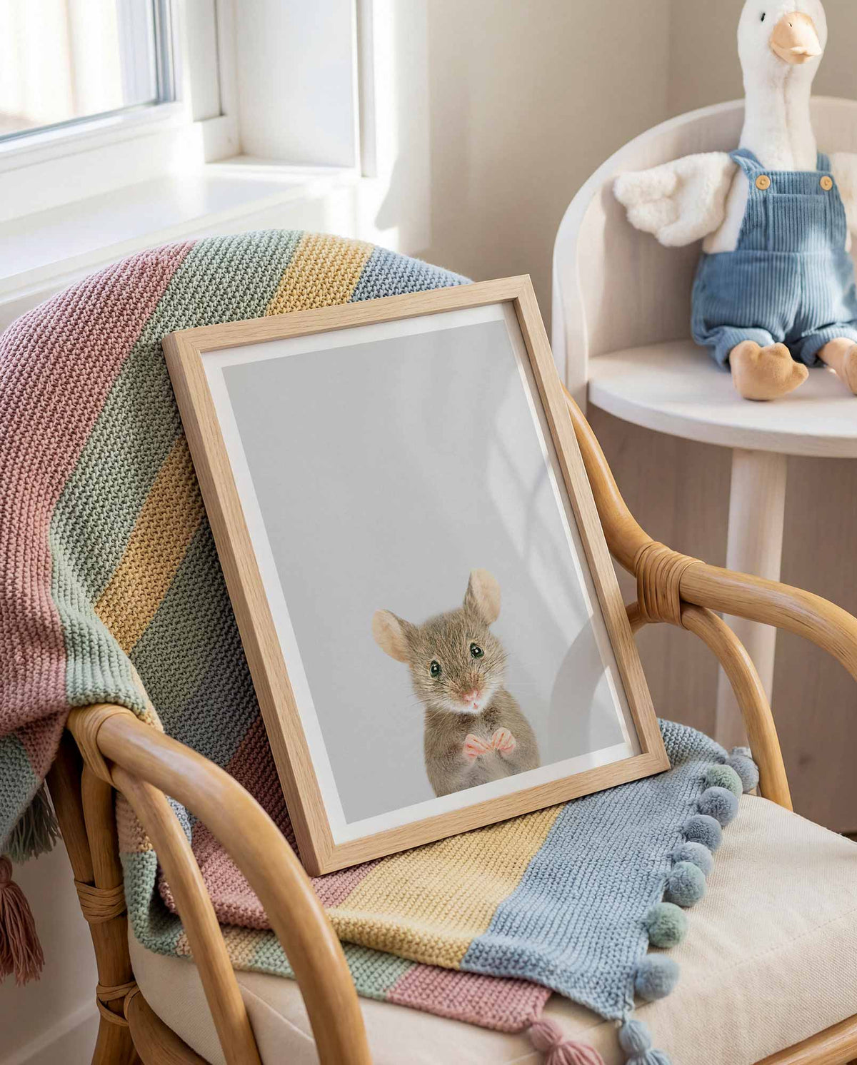 Wood Mouse - Nursery Animal Print