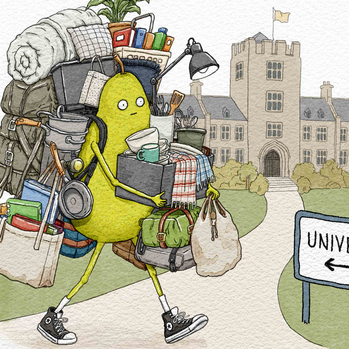 Off to Uni – Personalised 8x10" Art Print