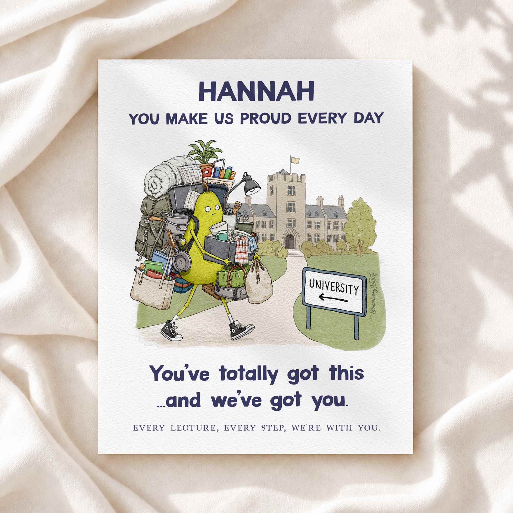 Off to Uni – Personalised 8x10" Art Print