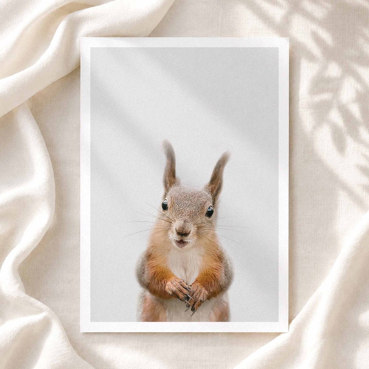 Red Squirrel - Nursery Animal Print