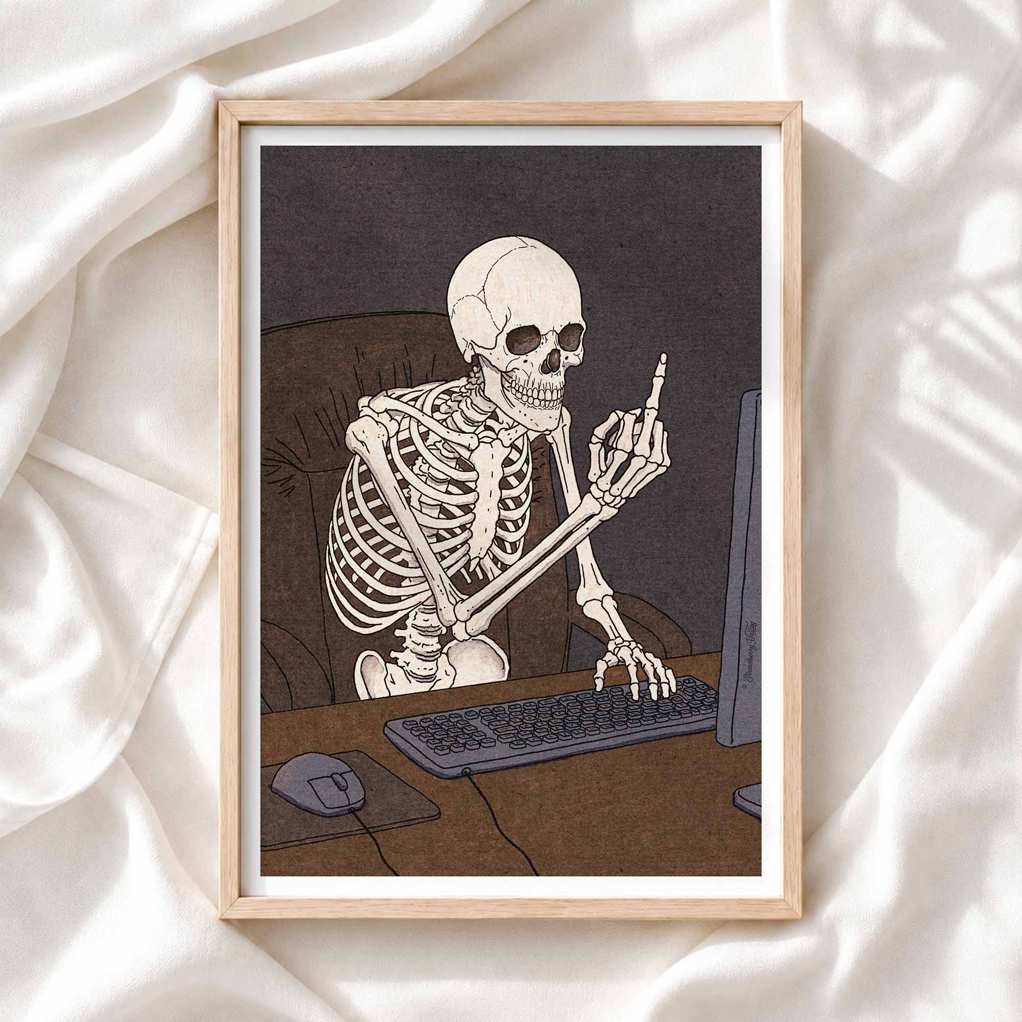 I Don't Like Small Talk - Art Print