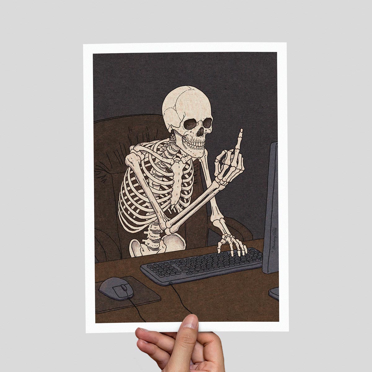 I Don’t Enjoy Small Talk – Art Print