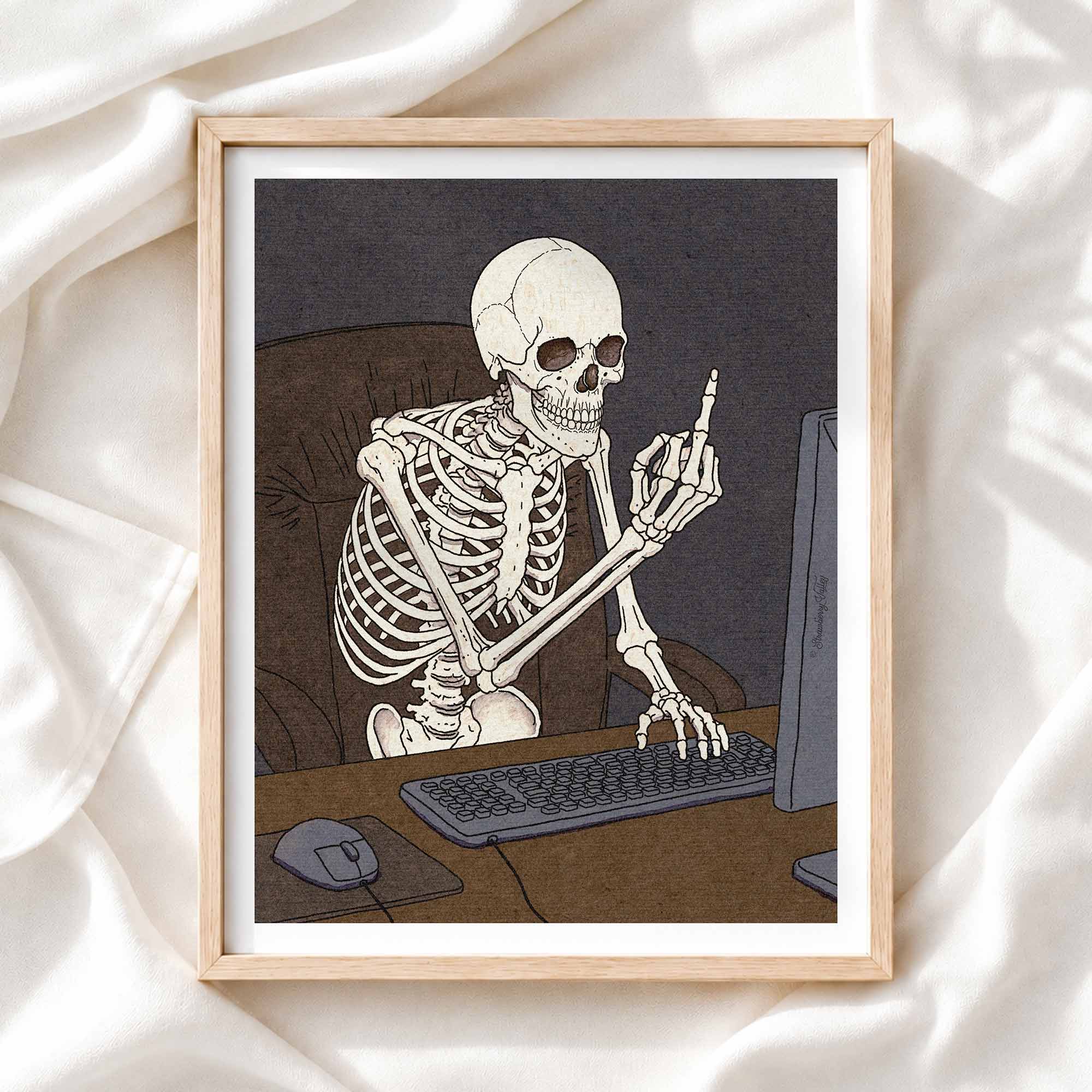 I Don't Like Small Talk - 8x10" Art Print