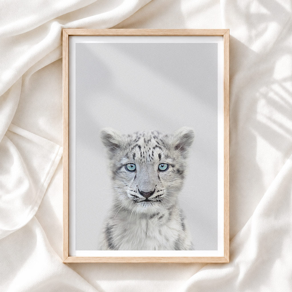 Snow Leopard - Nursery Animal Print