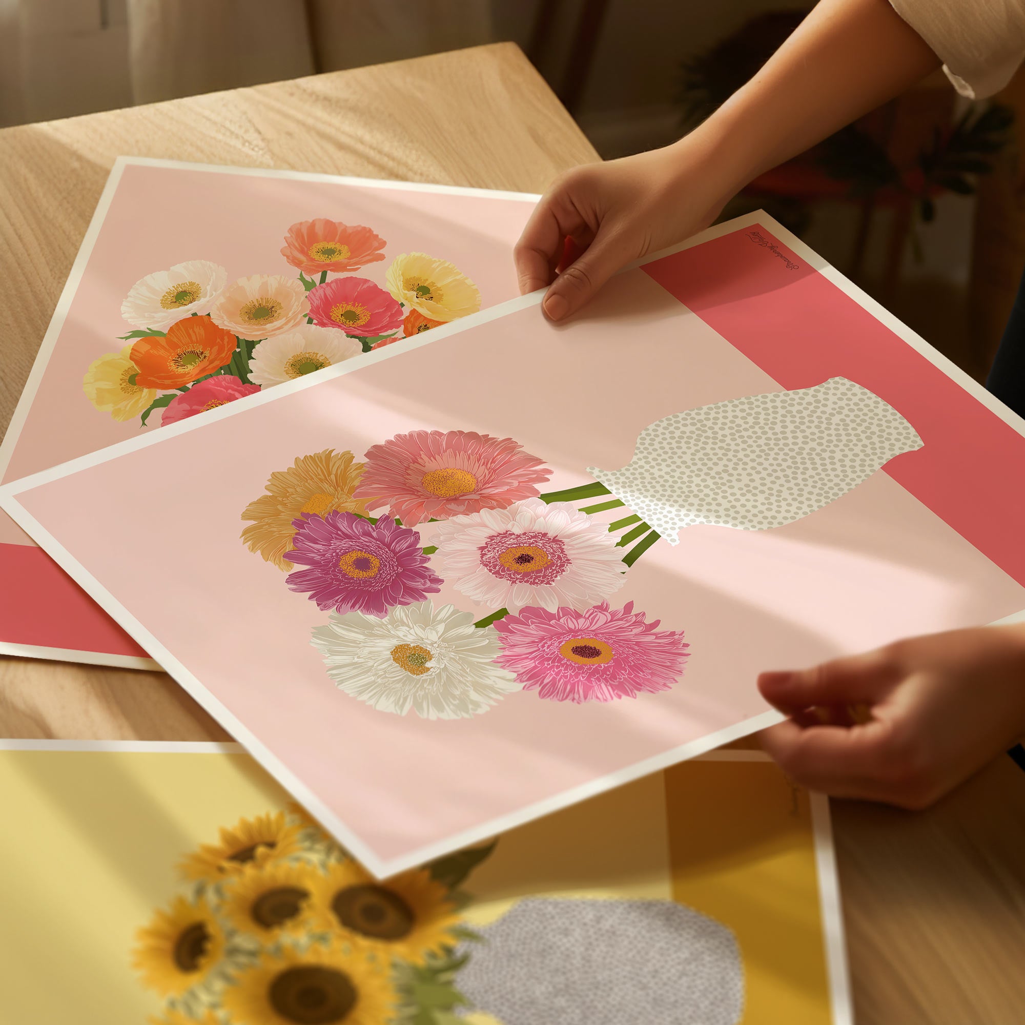 GERBERA DAISIES • Signed Art Print