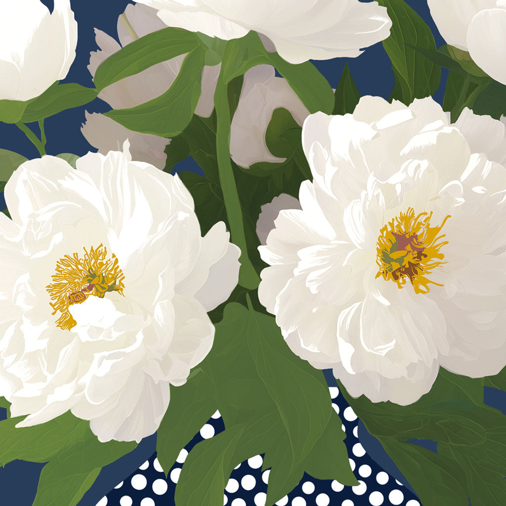 'White Peonies' - Art Print