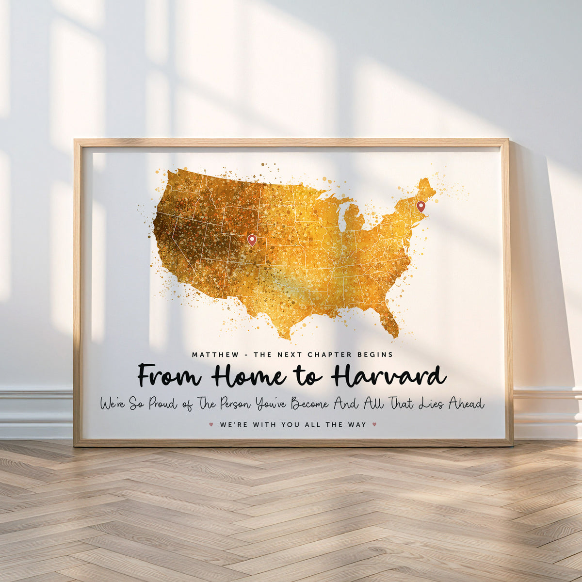 Personalised One Location Map Print v1.0
