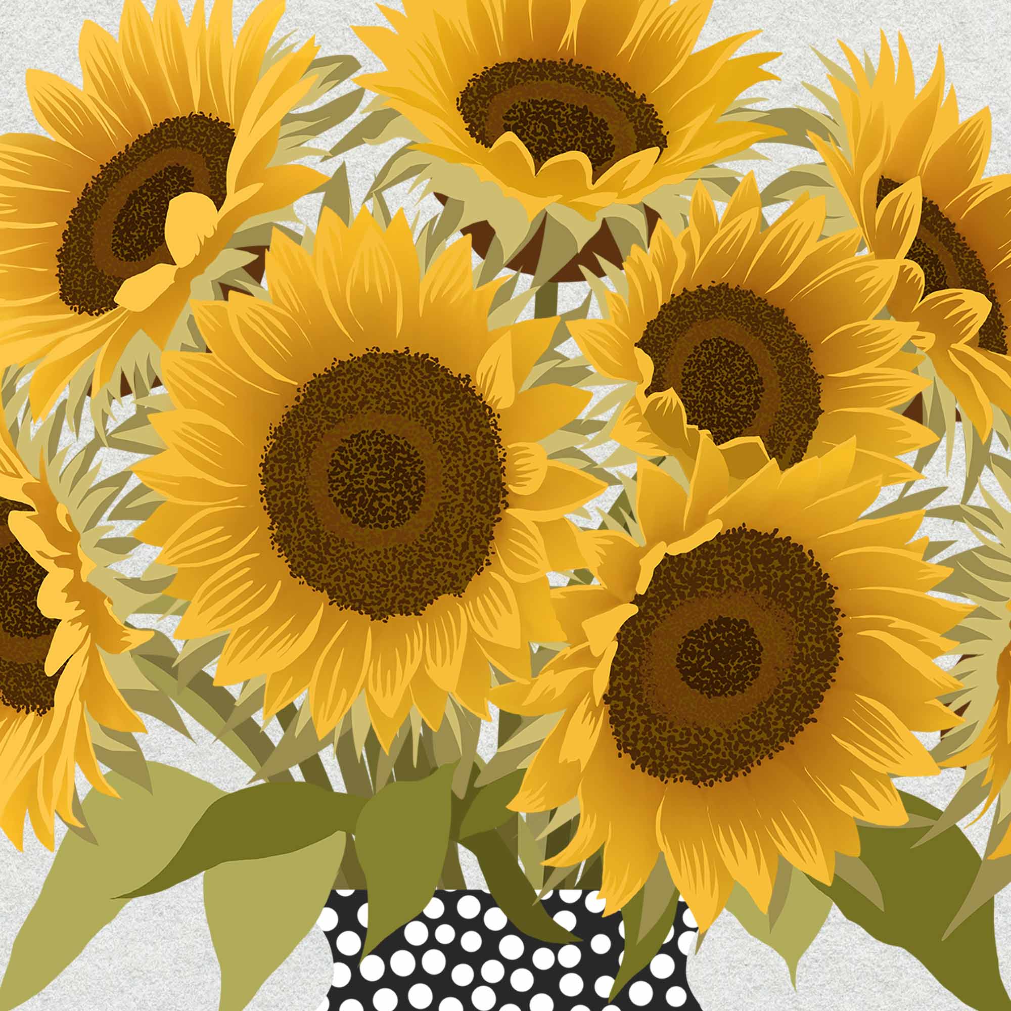 Sunflowers | Modern Floral Art Print
