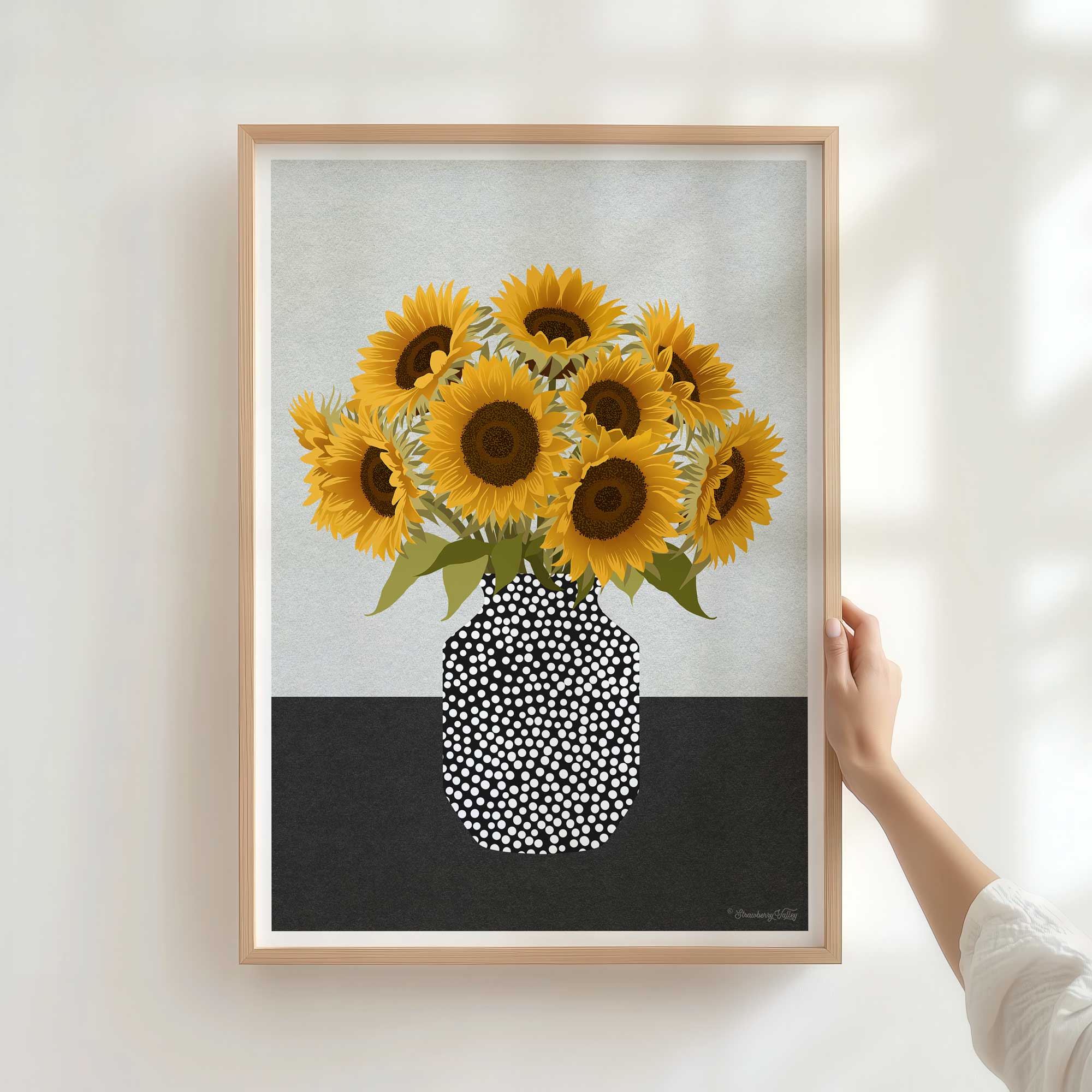 Sunflowers | Modern Floral Art Print