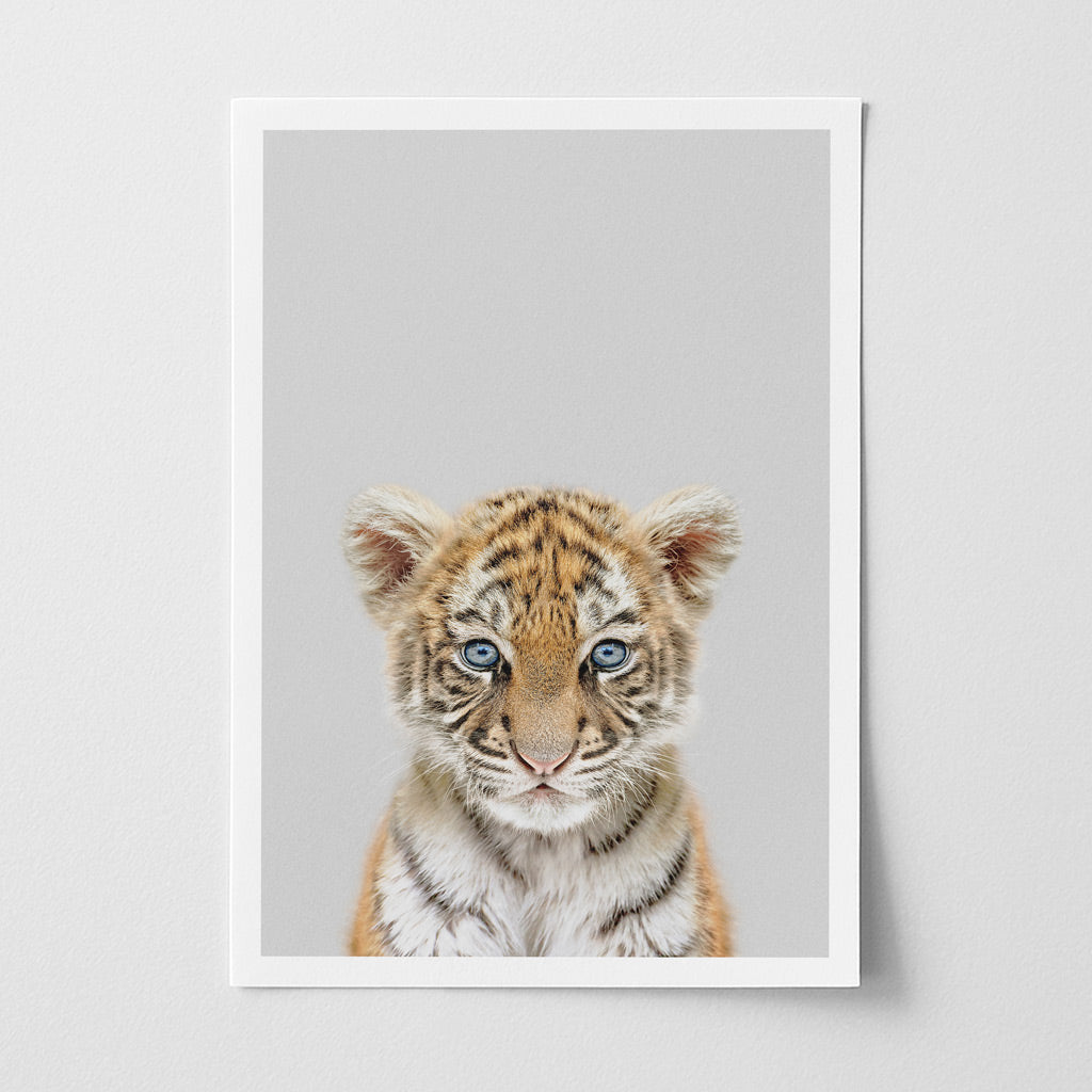 Tiger Cub Nursery Print - Bold Jungle Animal Wall Art for Children’s Rooms