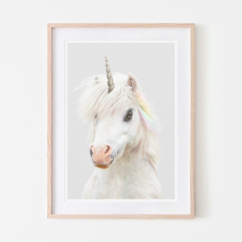 an art print of a unicorn