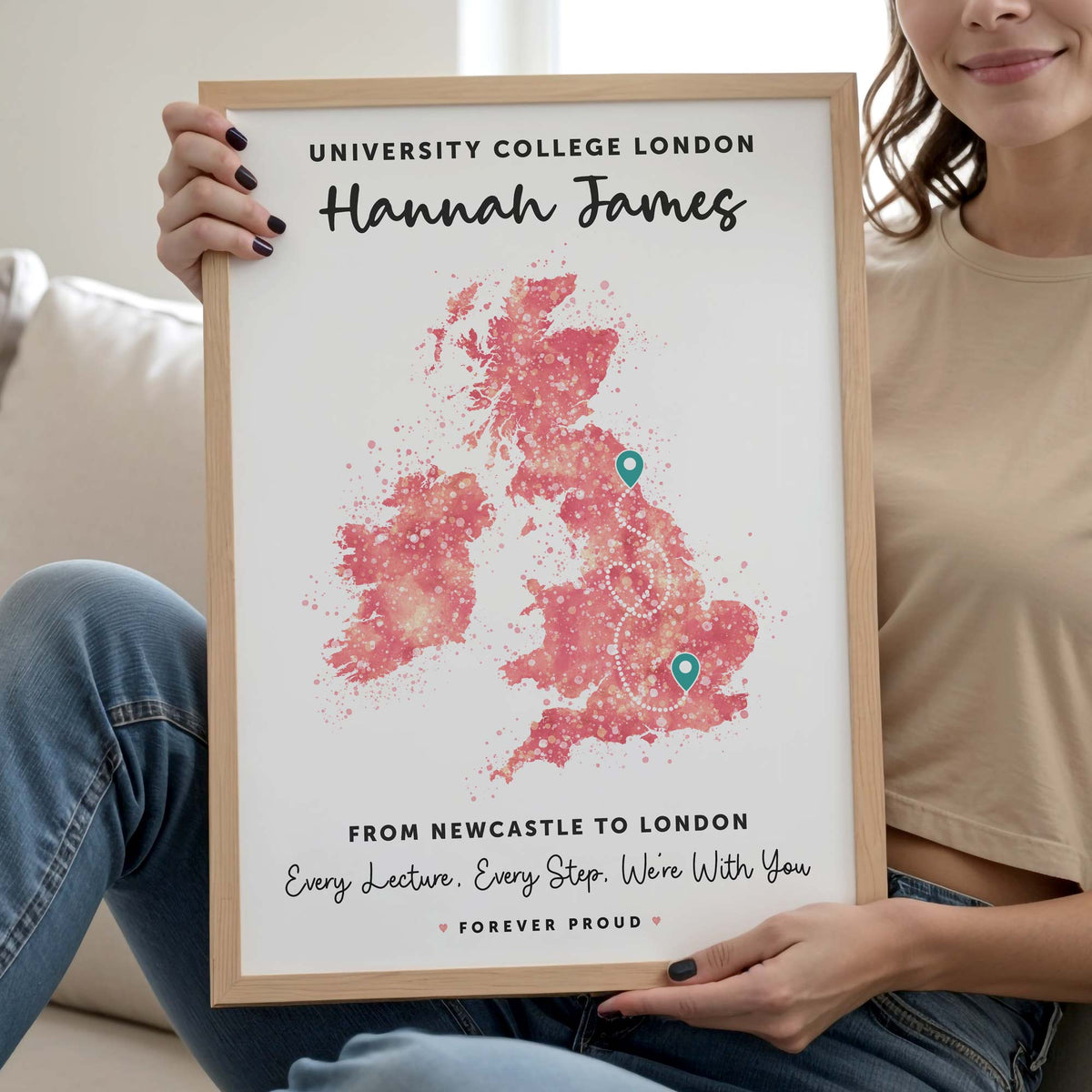 Personalised One Country Map Print v1.0