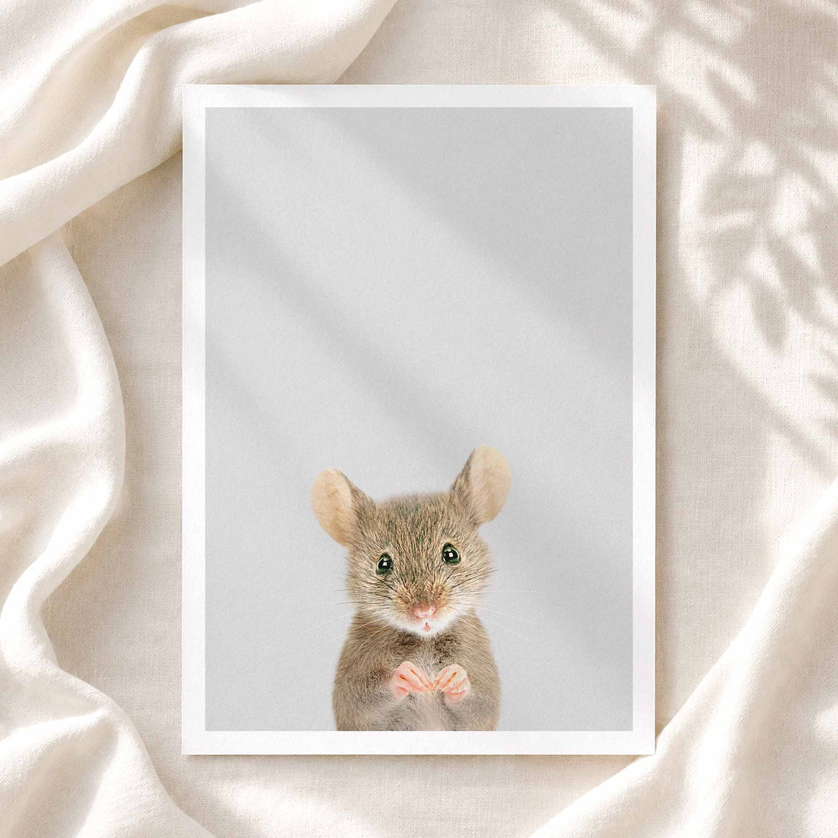 Wood Mouse - Nursery Animal Print