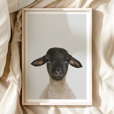 Suffolk Sheep Nursery Print - Cute Farmyard Wall Art for Toddlers
