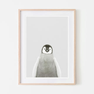 art print of a baby penguin