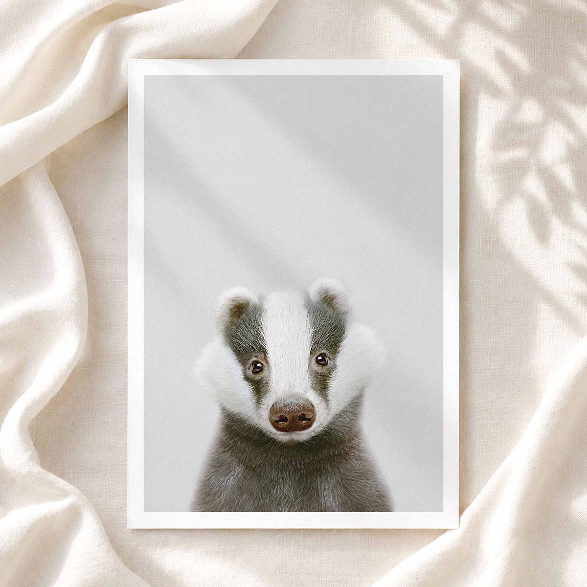 Badger - Nursery Animal Print