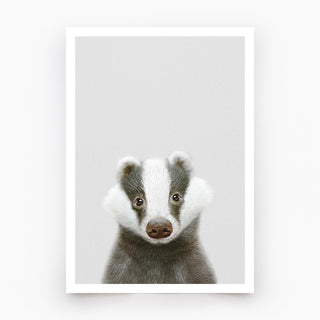 Badger Art Print