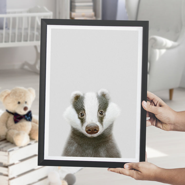 nursery animal prints badger