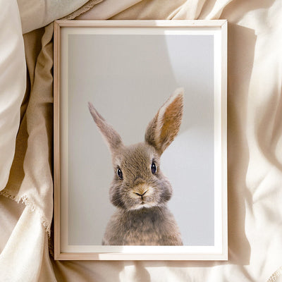 Rabbit Nursery Print - Cute Woodland Bunny Wall Art for Children’s Bedrooms
