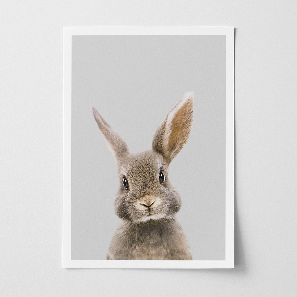 Rabbit Nursery Print - Cute Woodland Bunny Wall Art for Children’s Bedrooms