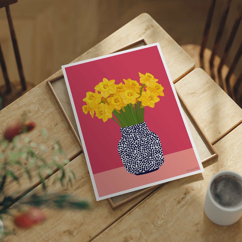 DAFFODILS IN BLOOM • Art Print