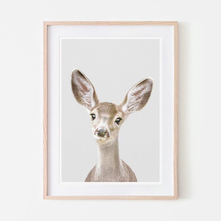 an art print of a deer