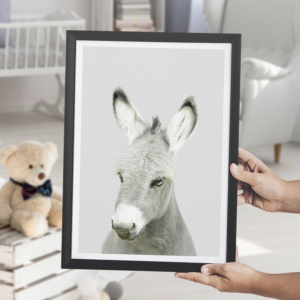 nursery animal prints donkey