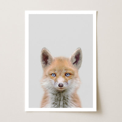 Fox Nursery Print - Playful Woodland Animal Artwork for Nurseries