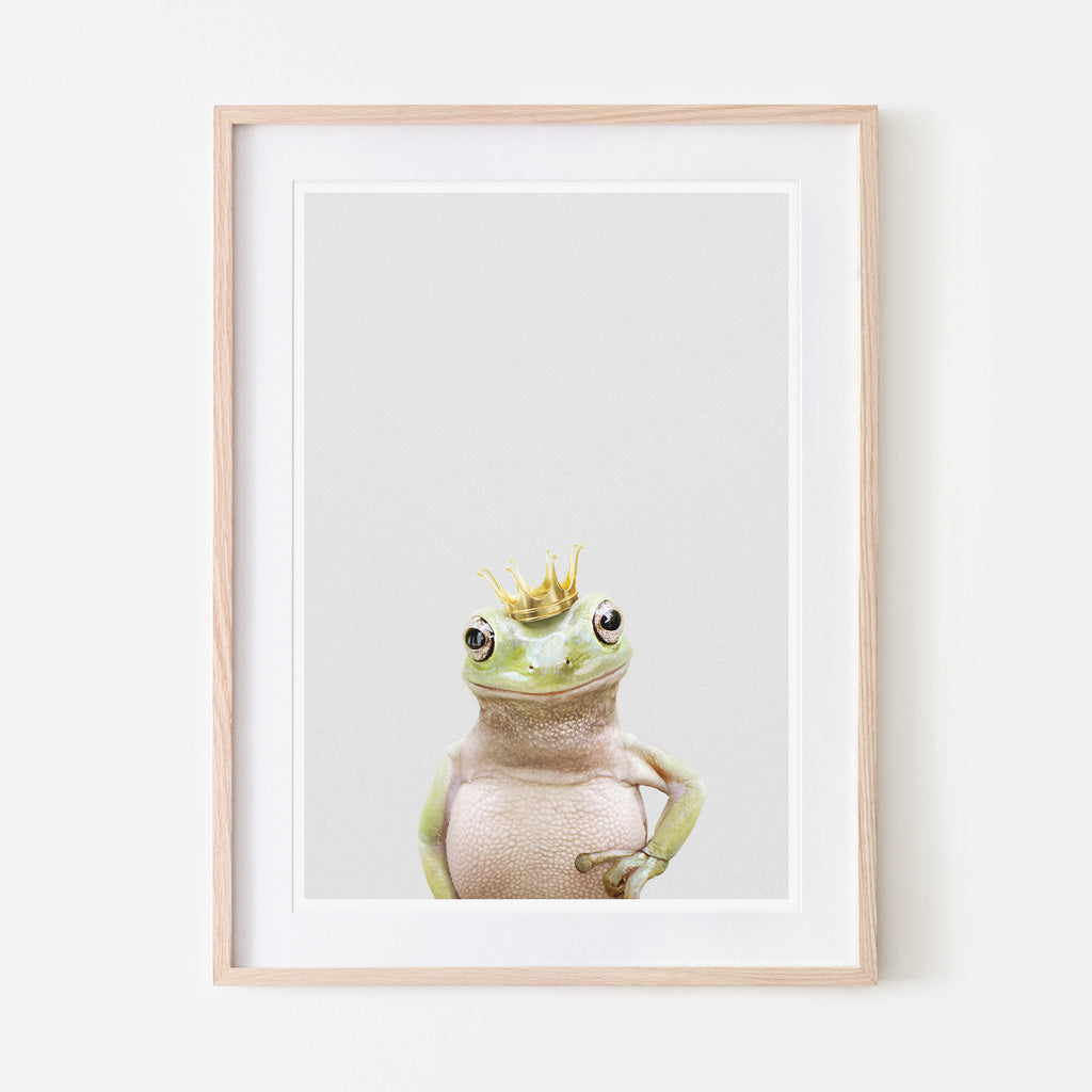 an art print of a frog prince