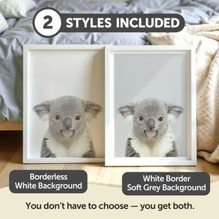 Gentle Koala Bear Nursery Print – Australian Animal Wall Art for Nursery