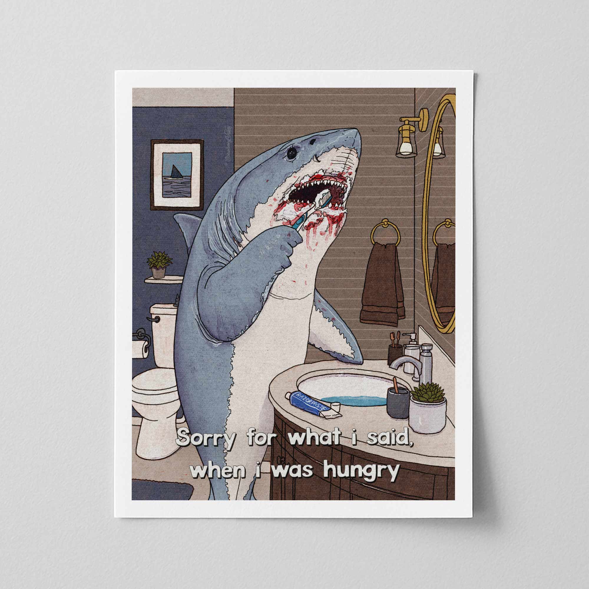 'Hanger Issues' - Art Print